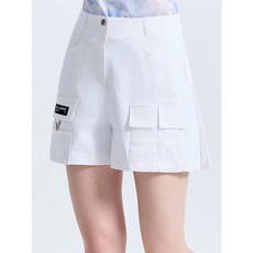 [챌린저] 여성 메쉬 카고포켓 백플리츠 하프 팬츠 CHF2WHP6679