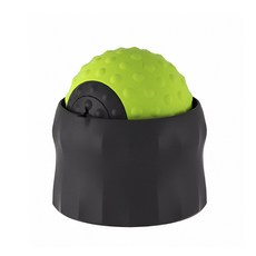 [上手家居] 筋膜球 按摩球 腳底按摩球, 1個, 按摩球 手持 黑綠色, 黑綠色