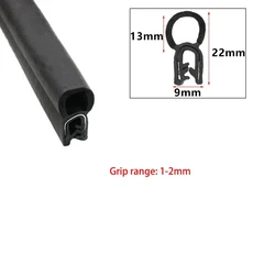 3미터 도어 엣지 가드 고무 씰링 스트립 U형 내구성 자동차 선박 방진 트림 방음 방수 부품, 3 Meters