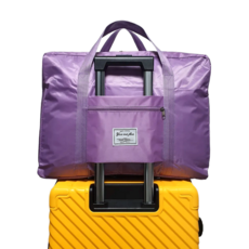 체크트리 접이식 여행용 보스턴백 캐리어 결합 보조가방