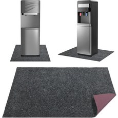 24 x 36인치 워터 쿨러 매트 미끄럼 방지 고무 백킹 누수 기능이 있는 우수한 흡수성 디스펜서 냉장고용, Dark Grey