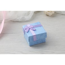 戒指項鍊收納盒, 紫色-戒指盒, 1個