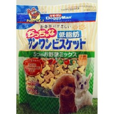 DoggyMan 犬用低脂5種野菜綜合迷你餅乾 450g, 1個