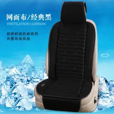 자동차 송풍 에어컨 시원한 바람 차가운 공기 쿠션 샌드위치 냉장 냉각 환기 가열 여름, [01] Black Mesh 1 Pcs