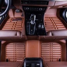 日產 腳踏墊全包圍NISSAN MARCH LIVINA TIIDA SENTRA KICKS x-trail車內地毯, 棕色腳墊