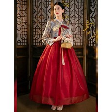 피로연용 여성 한복 드레스 혼주 개량한복