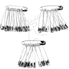 옷수선 가봉 브로치 고정 스텐 바늘 의류 다용도 안전핀 책상꾸미기, 혼합