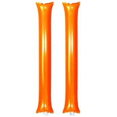 充氣加油棒 充氣應援棒 派對演唱會助威道具, 橙色, 30個