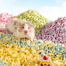 타핏 햄스터 먼지없는 종이베딩 캔디베딩 400g, 멜론