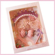 兒童髮飾禮盒：多款童話風公主髮箍髮夾套裝，聖誕禮物首選, No.3, 1個