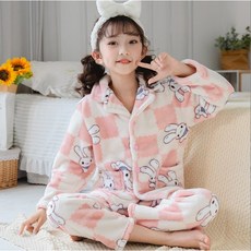 어린이 아동 주니어 겨울 수면 잠옷 파자마 상하복 세트