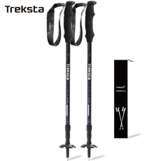 트렉스타 초경량 195그램 듀랄누민 3단 등산스틱 세트 (케이스), DV001, 2개