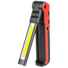 COB磁吸USB充電折疊汽車維修工作燈, 紅色