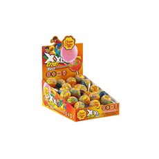 Chupa Chups XXL Trio 3-in-1 롤리팝 모음 4가지 맛 아동용 개별 포장 캔디 1.4L(48온스) 디스플레이 박스 (48개), Chupa Chups XXL Trio 3-in-1 롤리