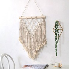 월행잉 대형 마크라메 벽장식 벽걸이 인테리어 장식 드림캐쳐 거실 소품 감성 빈티지 패브릭, Y. 구라두 40 x55cm