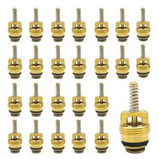 SIDMILE BAS03009 MT0065 59356용 M10 황동 A/C 밸브 코어 25개 포드 4L3Z19D701A에 적합 GM 10245619에 적합 크라이슬러 48