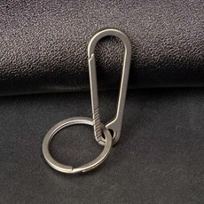 합금 열쇠 버클 액세서리 릴리스 1PCS 티타늄 CARABINER 고리 체인 다기능 자동차 허리 금속, Style 2, 1개