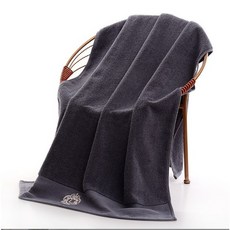 사라토리 프리미엄 호텔 고급 대형 바스타월, 1개, 차콜