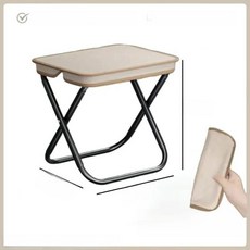 휴대용 접이식 의자 캠핑 여행 경량 핸드백 좌석 벤치 야외 스포츠 가방 낚시, D. 업그레이드된 지퍼 핸드백 스타일 베이지 대형 사이