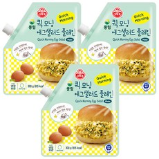 오뚜기 퀵모닝 에그샐러드 플레인, 3개, 300g