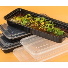 배달용 포장용기 생선구이 테이크아웃 50개 용기 도시락 플라스틱 계란말이 일회용