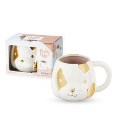 핑키업 페니 세라믹 퍼피 머그컵 473ml, 1개, 혼합 색상