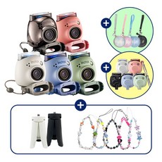 인스탁스 PAL 팔 디지털 키링캠+실리콘 케이스+선물SET, 1개, PAL 파우더핑크+실리콘 케이스