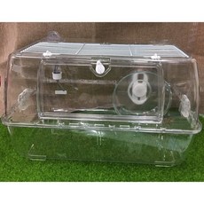 【三隻小豬寵物用品】麗利寶 2082 愛鼠毛坯屋 47X32cm 鼠籠, 1個, 套組(含水瓶/17cm滾輪/專用掛鉤)