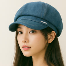 [모장 A09] 데님 뉴스보이 헌팅캡 y2k모자