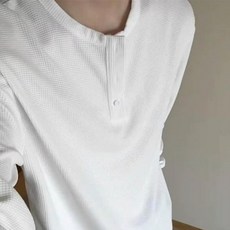 톰디 남성 데일리 루즈핏 헨리넥 티셔츠