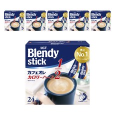 블랜디 스틱 카페오레 칼로리 하프, 24개입, 6개