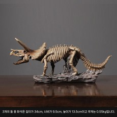 공룡모형 장식품 선물 공룡 화석 뼈 장난감 모형 화석발굴 쥬라기 티라노, B. 트리케라톱스