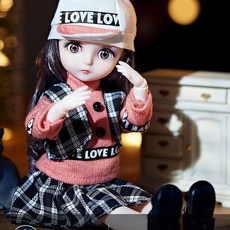 卡妮兒12星座洋娃娃 30釐米仿真公主大號娃娃 生日送禮禮盒, 1個, 雙魚座