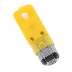 YSSHOP DC 3V-6V 미니 기어드 모터 탱크 원격 기어, 64.2x22.5x18.8mm, 옐로우, 1
