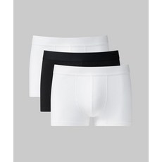 [무신사스탠다드] 맨즈 코튼 드로즈 블랙 & 화이트 3팩