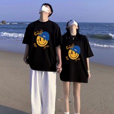 disoo情侶裝2023新款夏季網紅高級感套裝情侶裝短袖T恤潮牌衣服