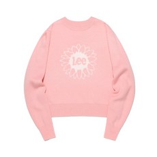 [국내매장정품] 리 LEE 우먼 라운드넥 플라워 니트 핑크 LE2303KT62PI 189247, M