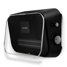 Kyunghee Han Life Sciences PTC Living 防水浴室加熱架/壁掛式電加熱器, HAAN-4000(黑色), 黑色