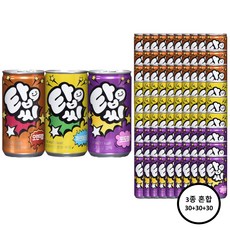 탑씨 3종 혼합 190ml 오렌지30+파인애플30+포도30 총90캔