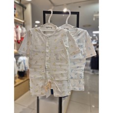 아가방[동아쇼핑점] 시원한 여름위한 @여름유아 신생아 공용 무형광 7부내의 / 백일부터 5세까지/기린 코끼리 / 라주7부내의