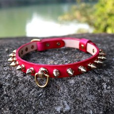 대형견 강아지 목걸이 애견 초크체인 훈련용 강아지목걸이 초크목걸이, E. 분홍색 한 줄