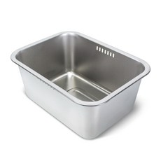 설거지통 10리터 스테인리스 물빠짐 타공 배수통 물기배수 배수세척 mar25917KA, 1개, 단일