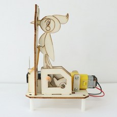 오토마타 원리 나무 딱다구리 로봇 만들기 관찰 교재 교육 제작 과학 과학실 아카데미