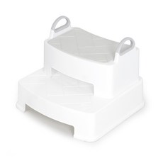 아이팜 더 와이드 디딤대 유아발판 미끄럼방지, 2단 화이트