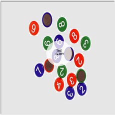 더글로리 숫자 자석 칠판자석, 빨강, 1개