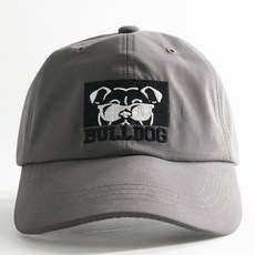 Hans帽子鬥牛犬小狗抽繩棒球帽水上樂園游泳池網球球帽, 炭灰色