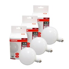 오스람 LED 볼전구 15W 롱넥 주광색 * 3개, 1개