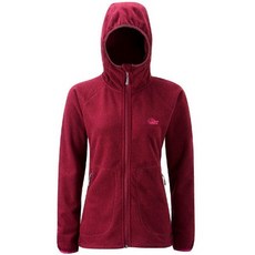 Lowe Alpine伊凱文戶外女款刷毛保暖連帽外套 薔薇紅 Odyssey Fleece Hoodie，戶外健行保暖首選