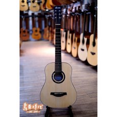 烏克時代 Soldin SA-3431 34吋雲杉旅行吉他，兒童旅行吉他，雲杉木吉他，附贈完整配件, 1個, 本色