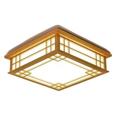 사각전통등 한옥 거실등 led 빈티지 램프 일본식 카페 광원 조명 소켓 인테리어, 1. 35cm 무단조광 (리모컨형)